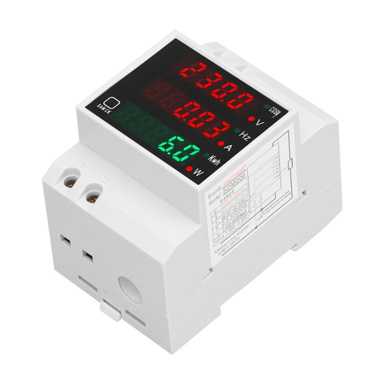 SINOTIMER SDM006 Din Rail AC Voltage Current Frequency Power Electricity Multi-Function Detection Meter Reluova