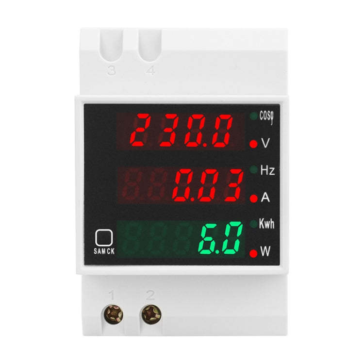 SINOTIMER SDM006 Din Rail AC Voltage Current Frequency Power Electricity Multi-Function Detection Meter Reluova