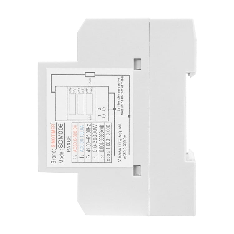 SINOTIMER SDM006 Din Rail AC Voltage Current Frequency Power Electricity Multi-Function Detection Meter Reluova