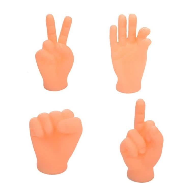 4pcs /Set Pet Finger Holder Mini Rubber Toys High Elasticity Jerking Cat Artifact-Reluova