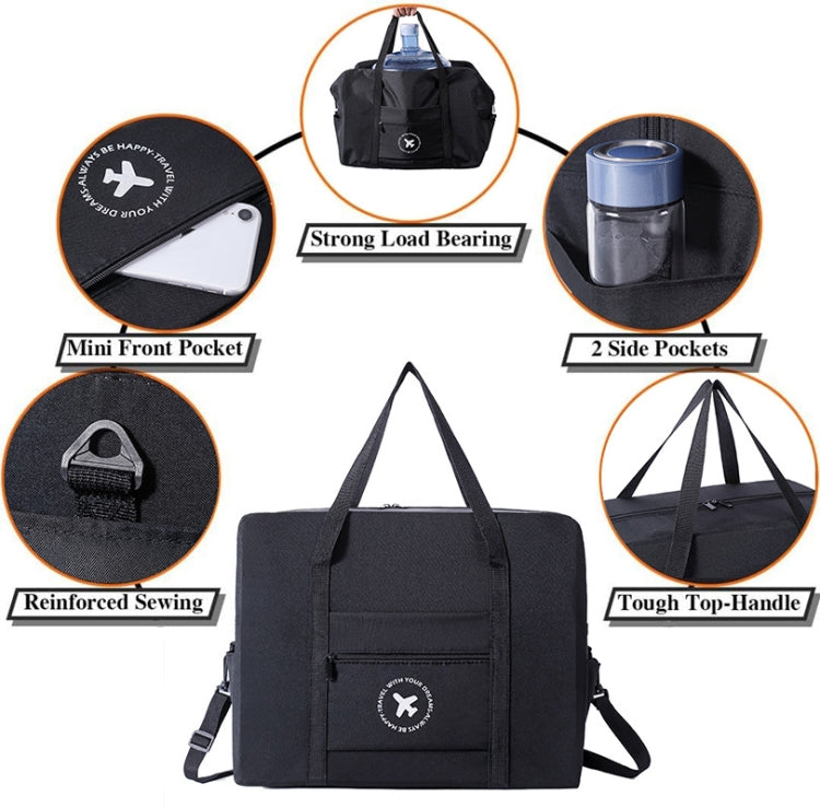 Foldable Travel Bag Shoulder Bag Airplane Suitcase For Camping Hiking My Store