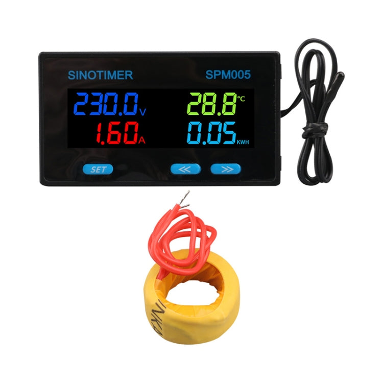 SINOTIMER SPM005 AC Digital Display Voltage Current Power Electricity Multifunctional Monitoring Meter Reluova