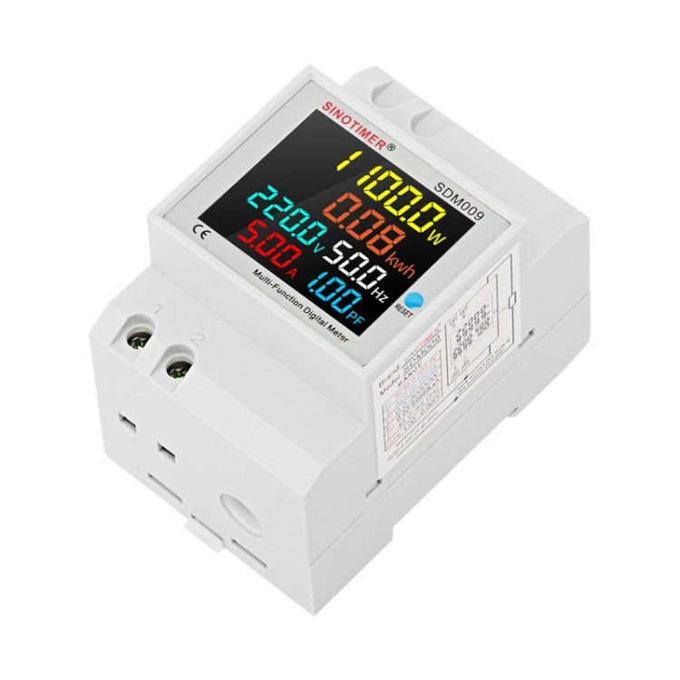 SINOTIMER SDM009 Din Rail Single-Phase Voltage Current Frequency Power Factor Electricity Multifunctional Meter Reluova