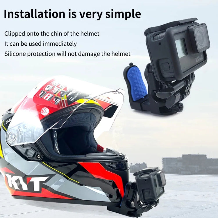 Motorcycle Helmet Chin Clamp Mount for GoPro Hero Series DJI Osmo Action, SJCAM Cameras My Store