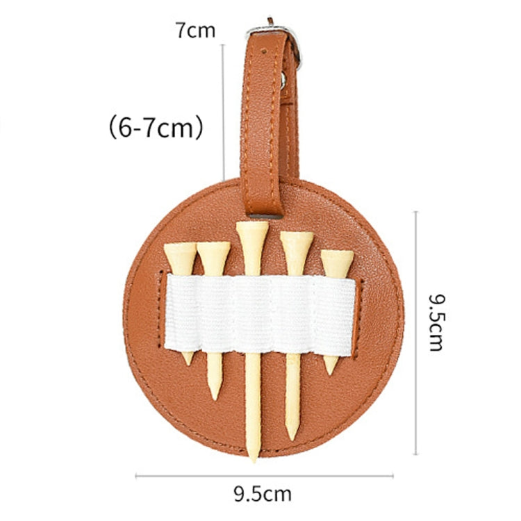 Leather Outdoor Waist Hanging Golf Spike Insert Pocket Storage Bag Reluova