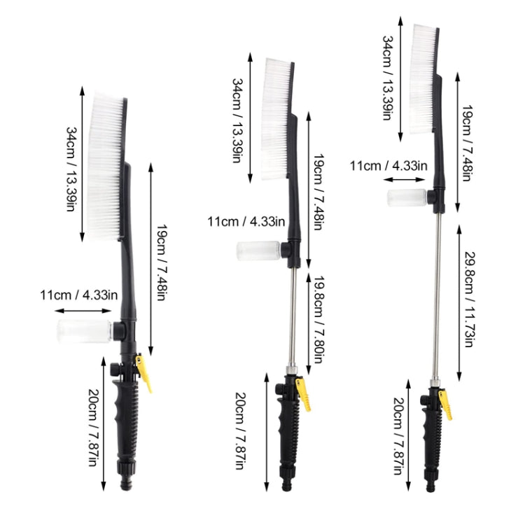 High Pressure Car Wash Nozzle Soft Bristle Long Handle Brush Foam Bottle Tool Set ÎҵÄÉ̵ê