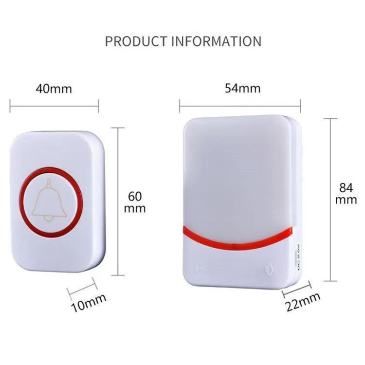 USB Power Home Wireless Doorbell Remote Control Intelligent Flashing Doorbell Caller Reluova