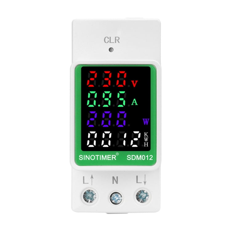 SINOTIMER DIN Rail AC Digital Display Current Voltage Power Electricity Multi-Function Tester Reluova