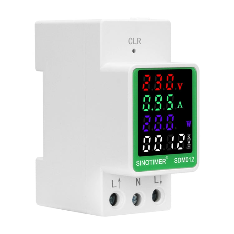 SINOTIMER DIN Rail AC Digital Display Current Voltage Power Electricity Multi-Function Tester Reluova