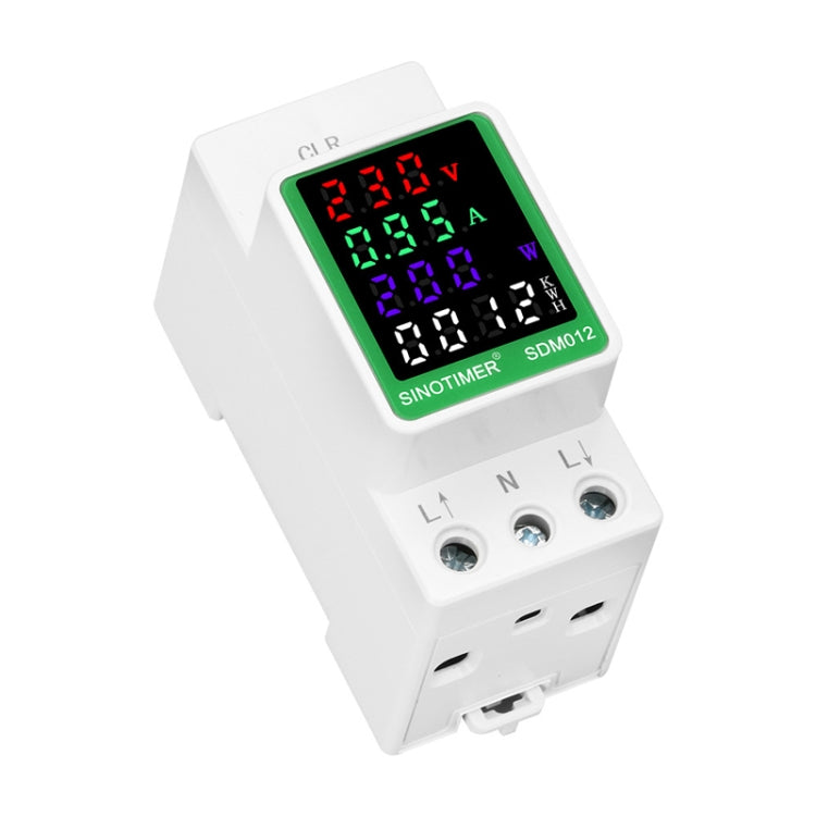 SINOTIMER DIN Rail AC Digital Display Current Voltage Power Electricity Multi-Function Tester Reluova