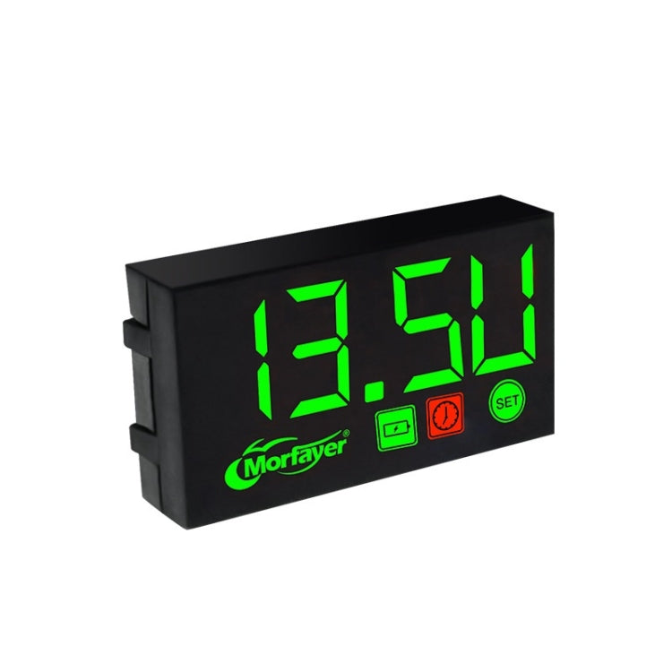 Compact LED Digital Display Time Voltmeter