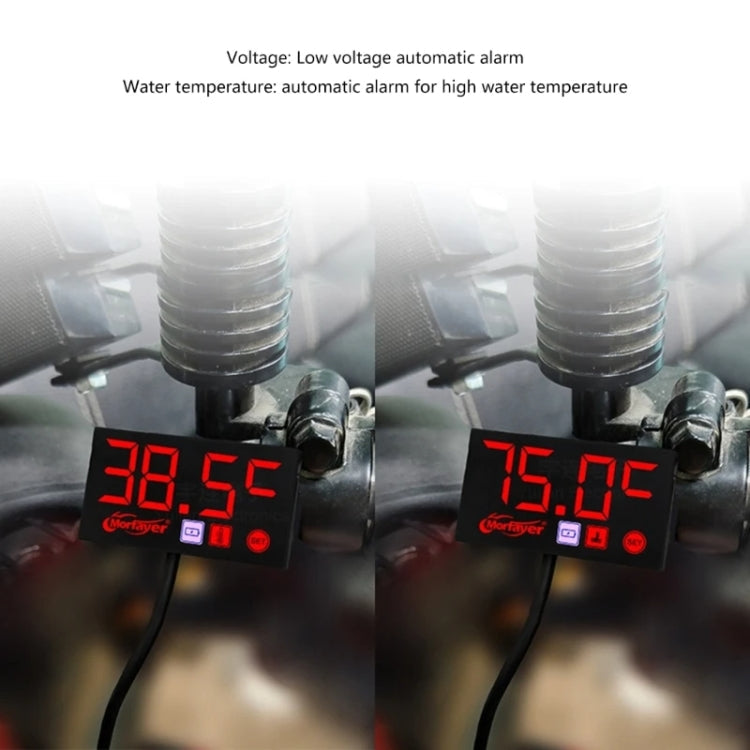 Compact LED Digital Display Time Voltmeter