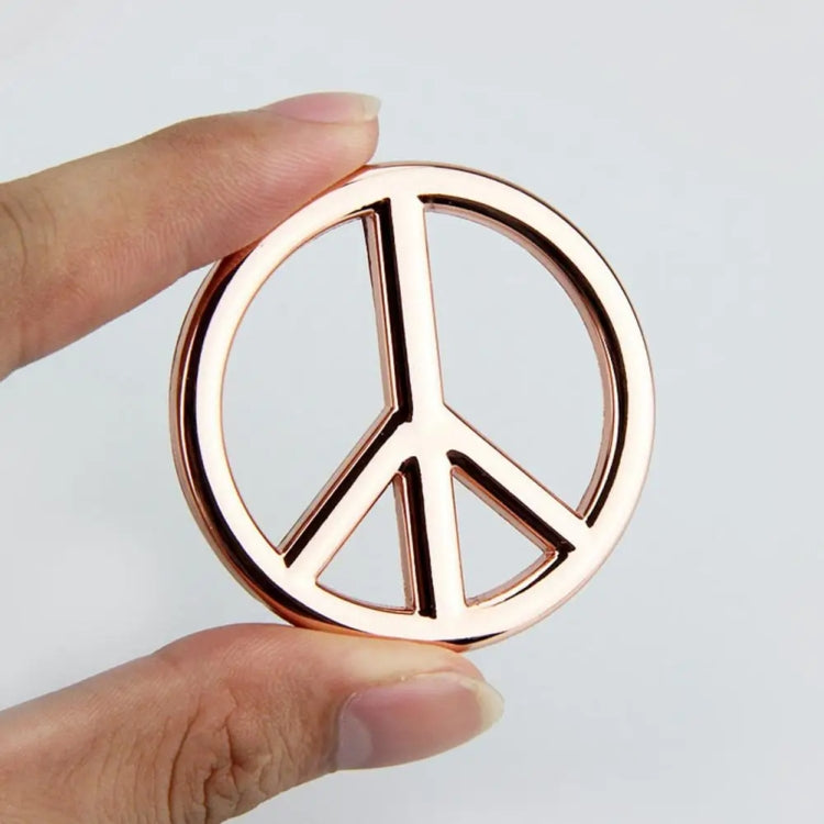 Car Anti-War Peace Sign Three-Dimensional Metal Stickers ÎҵÄÉ̵ê