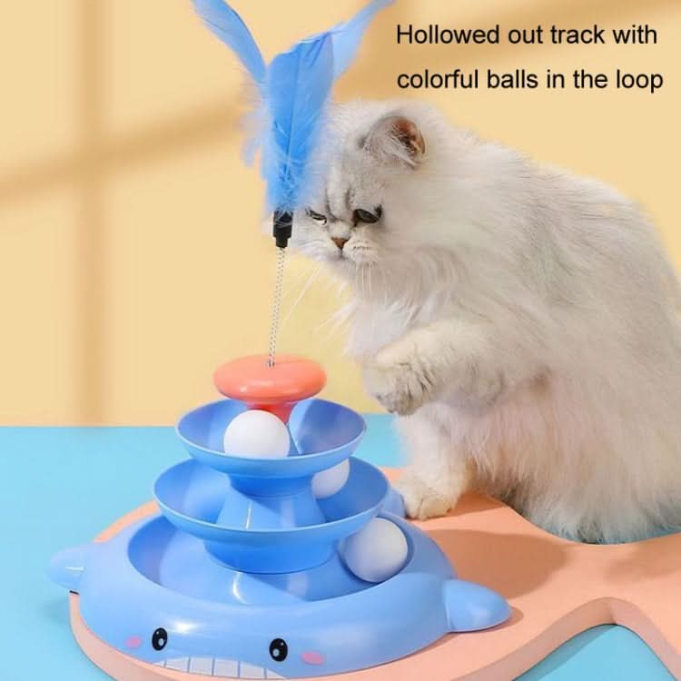 Cats Self-Help Relief Turntable Toy Ball Automatic Cat Teasing Toys Pet Supplies - Reluova