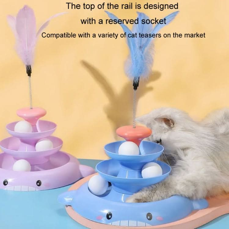 Cats Self-Help Relief Turntable Toy Ball Automatic Cat Teasing Toys Pet Supplies - Reluova