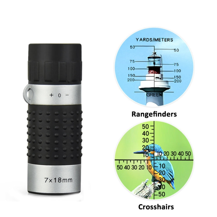 7 x 18 Mini Monoculars Telescope for Hunting Golf Hiking Bird Watching Reluova