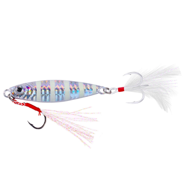 HENGJIA LB149 Slow Cranking Luminous Iron Plate Lead Fishing Bait Lua Naked Fake Bait Reluova