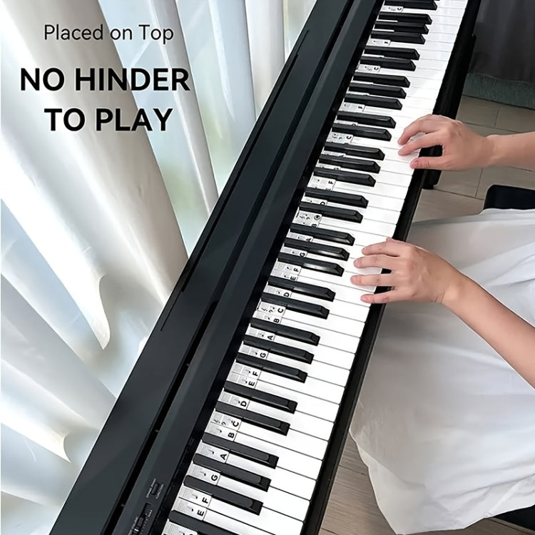 Luminous Silicone Piano Notes Guide Removable Piano Keyboard Reluova