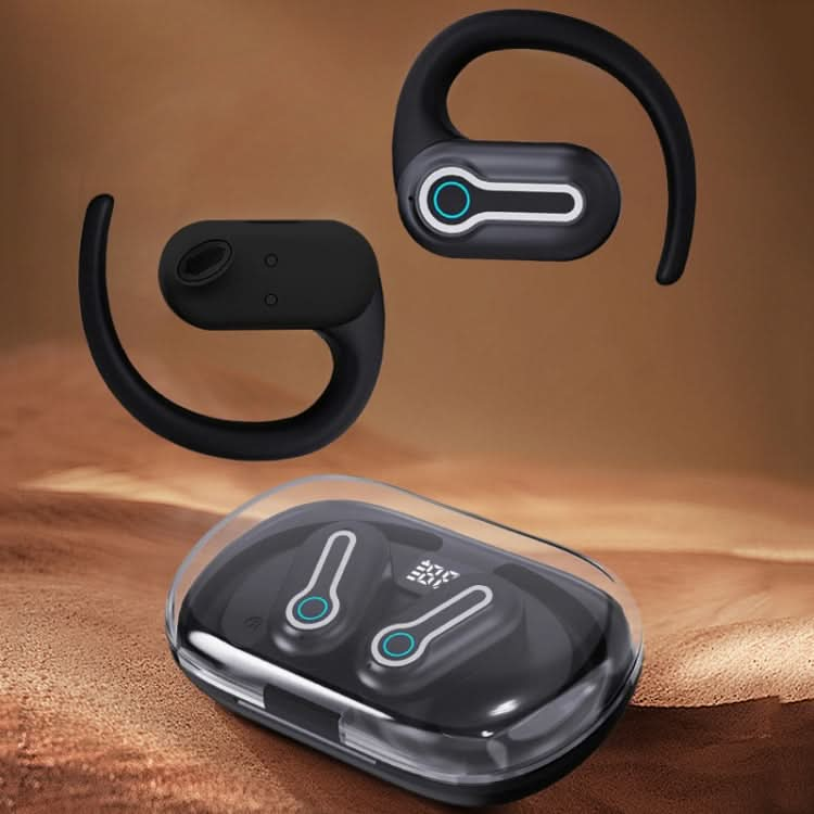 J31 OWS Hanging Ear Stereo Bluetooth Earphones With Digital Charging Compartment