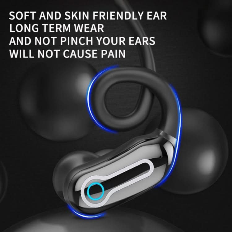 J31 OWS Hanging Ear Stereo Bluetooth Earphones With Digital Charging Compartment