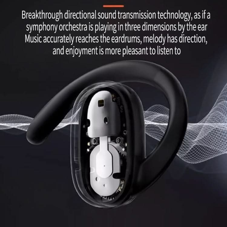 J31 OWS Hanging Ear Stereo Bluetooth Earphones With Digital Charging Compartment