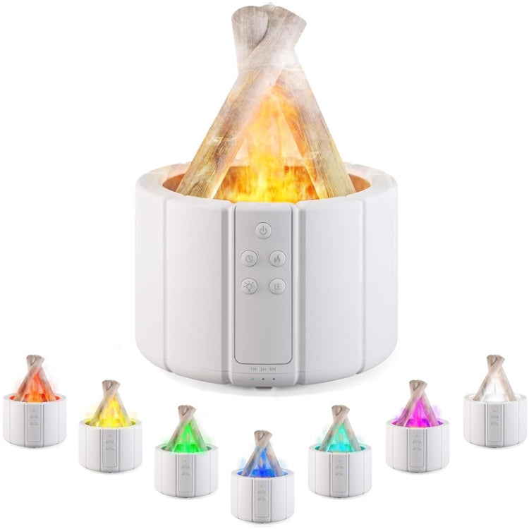 Bonfire Shaped Remote Control Aroma Diffuser Desktop Flame Humidifier