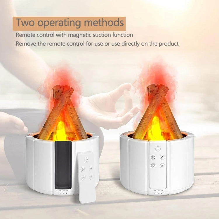 Bonfire Shaped Remote Control Aroma Diffuser Desktop Flame Humidifier Reluova