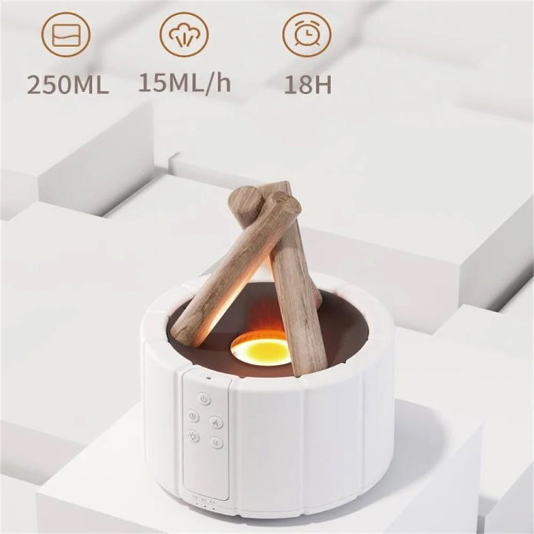 Bonfire Shaped Remote Control Aroma Diffuser Desktop Flame Humidifier Reluova