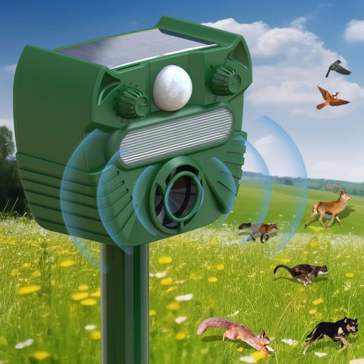 Outdoor Solar Animal Driving Device Ultrasonic Waterproof Infrared Sensor My Store