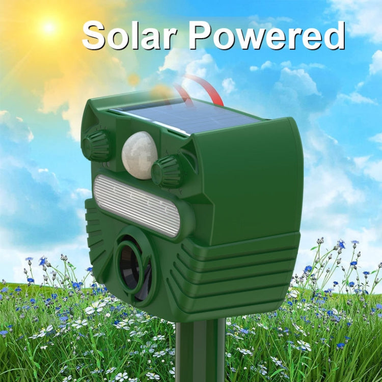 Outdoor Solar Animal Driving Device Ultrasonic Waterproof Infrared Sensor My Store