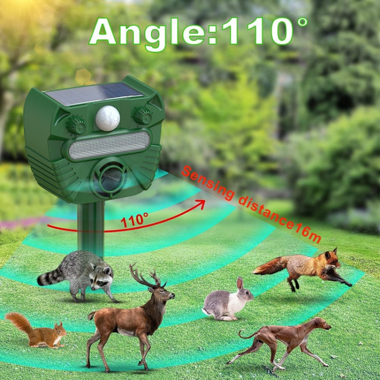 Outdoor Solar Animal Driving Device Ultrasonic Waterproof Infrared Sensor My Store