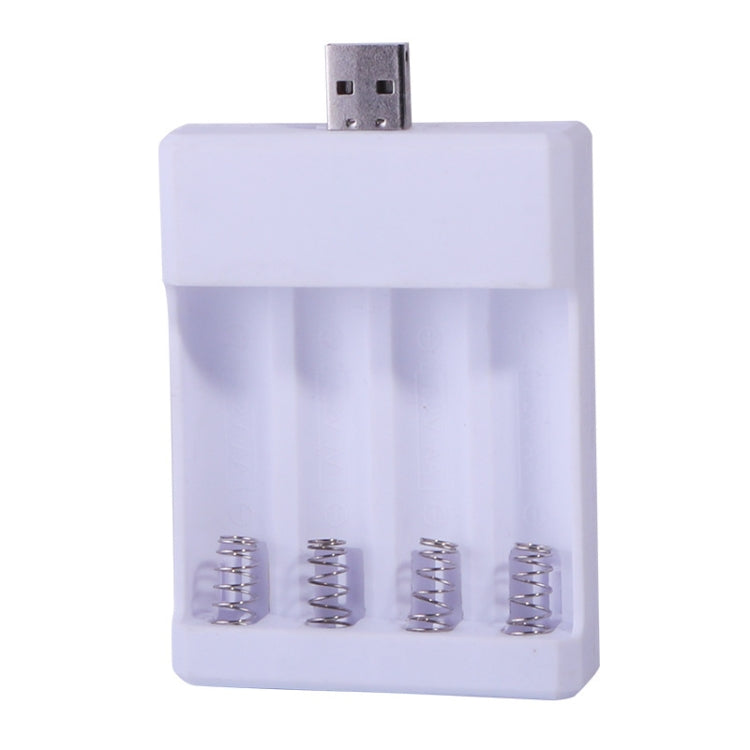 Fast USB 4 Slot Battery Charger AA/AAA Rechargeable Battery Universal Four Slot Charging Box Reluova