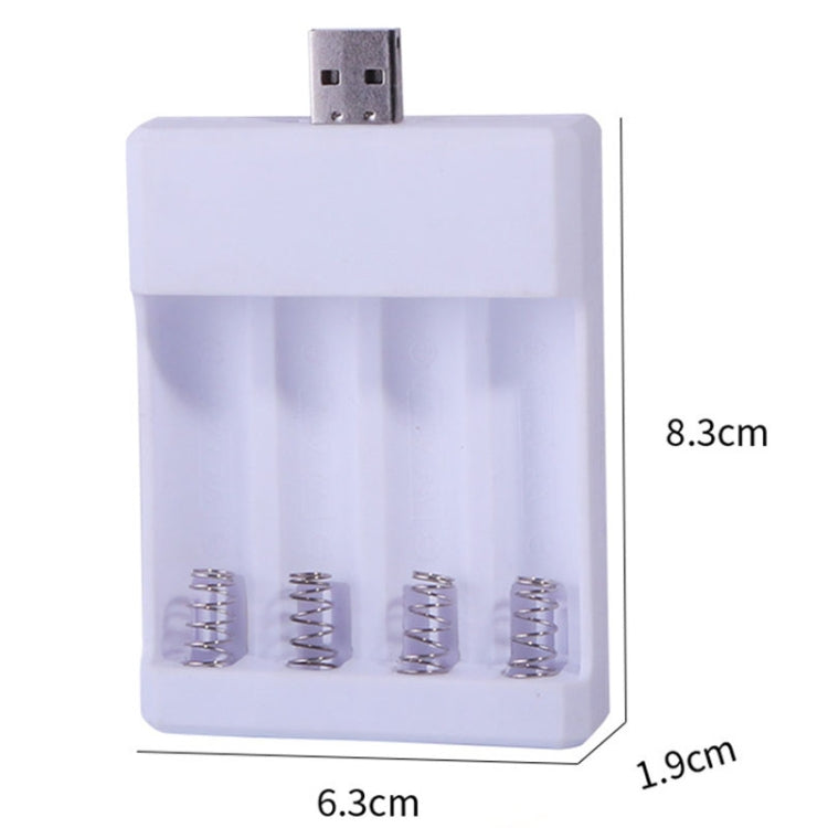 Fast USB 4 Slot Battery Charger AA/AAA Rechargeable Battery Universal Four Slot Charging Box Reluova