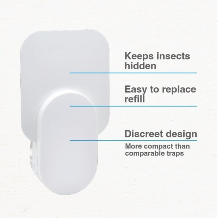 Plug-In Refillable Fly Trap For Flies, Moths, Gnats, And Other Flying Insects With 2 Glue Cards My Store