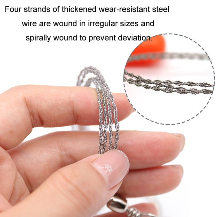 Stainless Steel Hand-pulled Wire Saw Rope Outdoor Camping Survival Equipment Saw Reluova