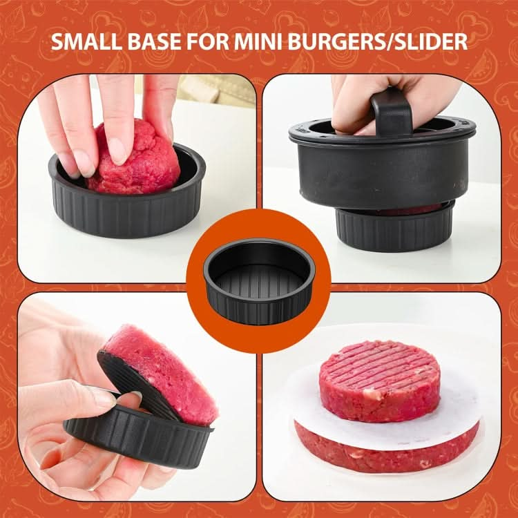 4 In 1 Hamburger Press Patty Maker Slider Stuffed Burgers Sandwich Cutter-Reluova