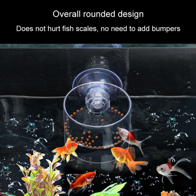 Acrylic Transparent Feeding Ring Fish Tank Feeder Floating Fixed Fish Feeder - Reluova