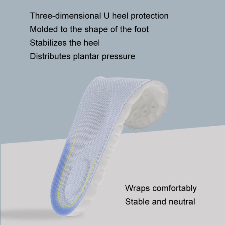 1pair Thickened Arch Support Cushioning Shock Absorbent Sweat Anti-Odor Breathable Insoles-Reluova