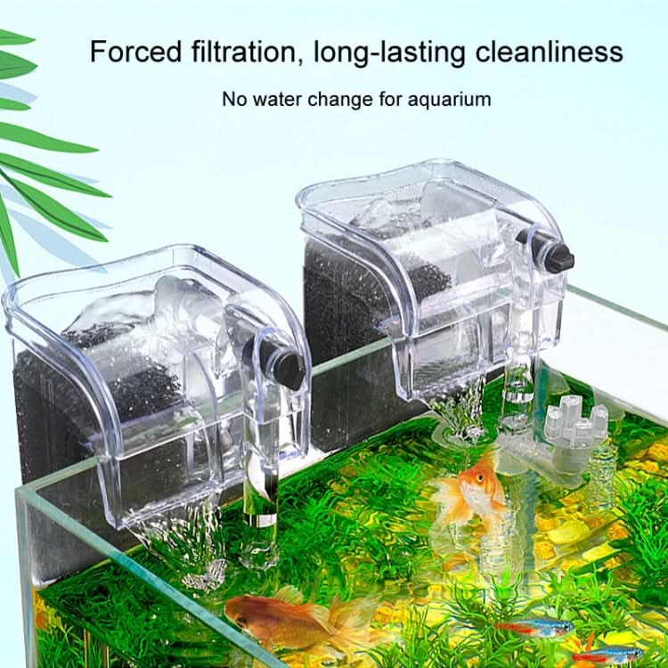 Wall Mounted Silent Fish Tank Filter Waterfall Aquarium Filtration Clean Oxygenator Pump - Reluova