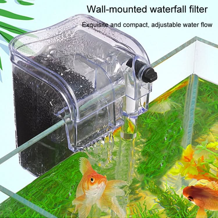 Wall Mounted Silent Fish Tank Filter Waterfall Aquarium Filtration Clean Oxygenator Pump - Reluova