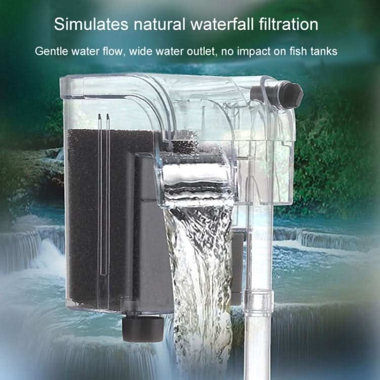 Wall Mounted Silent Fish Tank Filter Waterfall Aquarium Filtration Clean Oxygenator Pump - Reluova