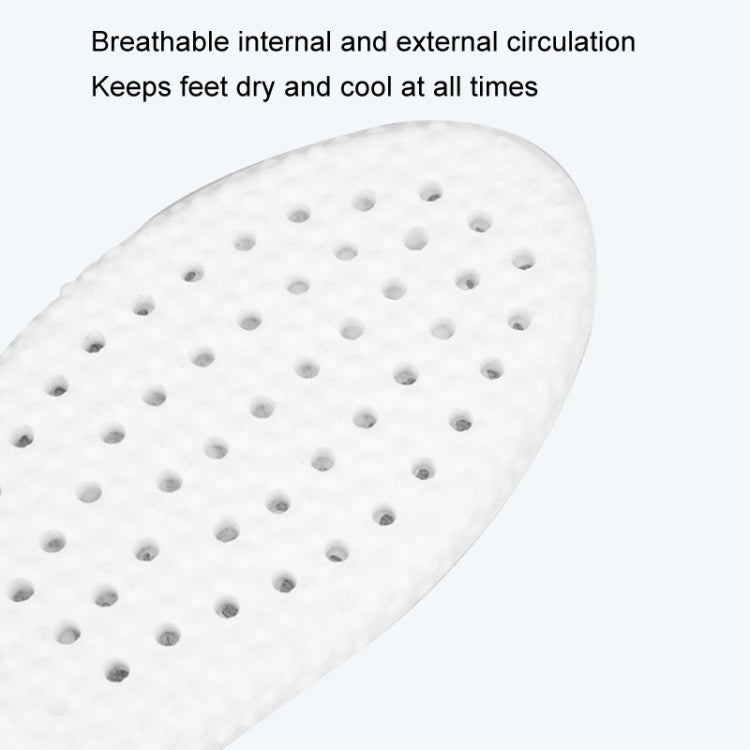 1pair High Elasticity Anti-Odor Breathable Sweat Absorbent Shock Absorbing Insoles-Reluova