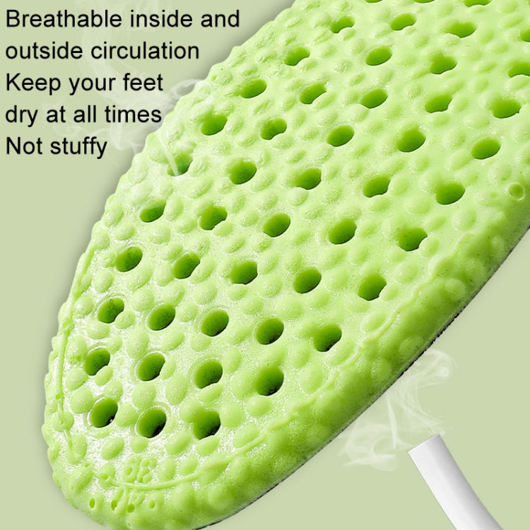 1pair High Elasticity Breathable Sweat Absorbent Shock Absorbent Cuttable Insoles-Reluova