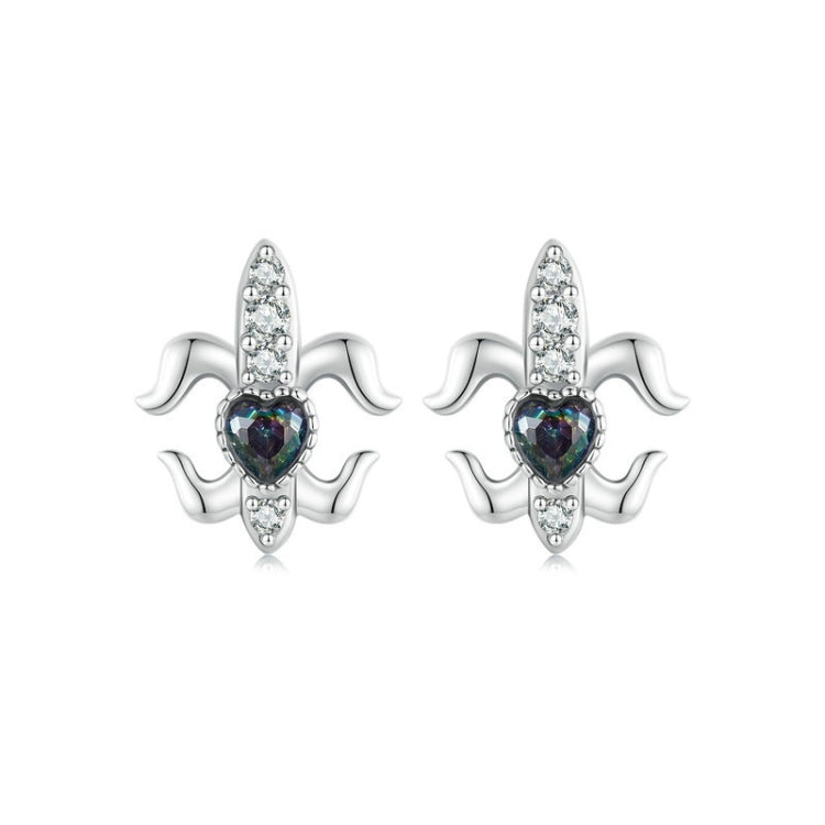 S925 Sterling Silver Iris Special-shaped Women Earrings My Store