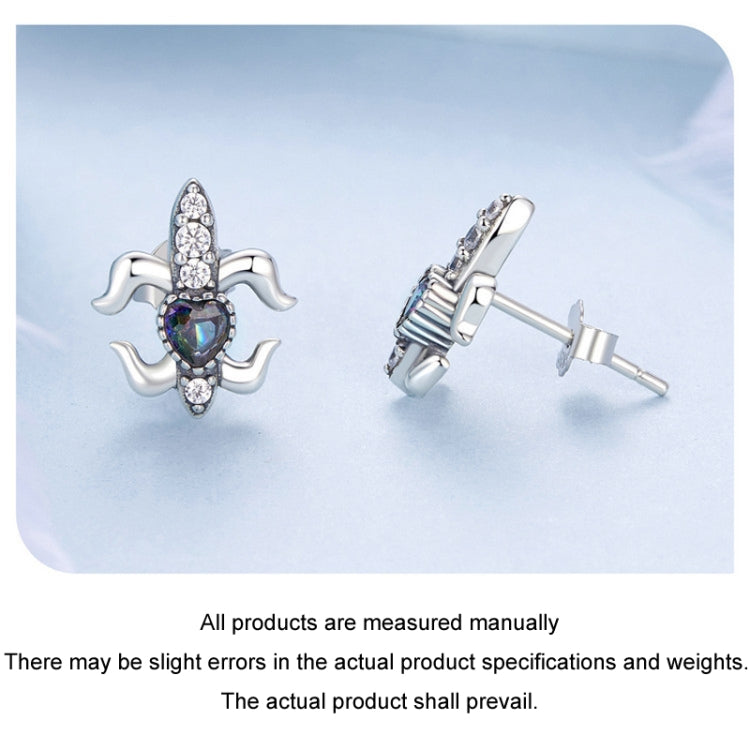 S925 Sterling Silver Iris Special-shaped Women Earrings My Store