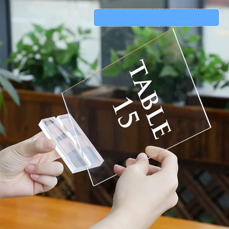 Acrylic Place Card Holders Table Numbers Postcard Picture Display Stand My Store