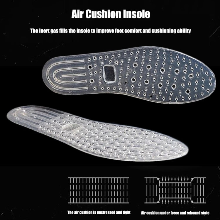 1pair Outdoor Sports Air Cushion Insoles Shock Absorbing TPU Inflatable Insoles-Reluova