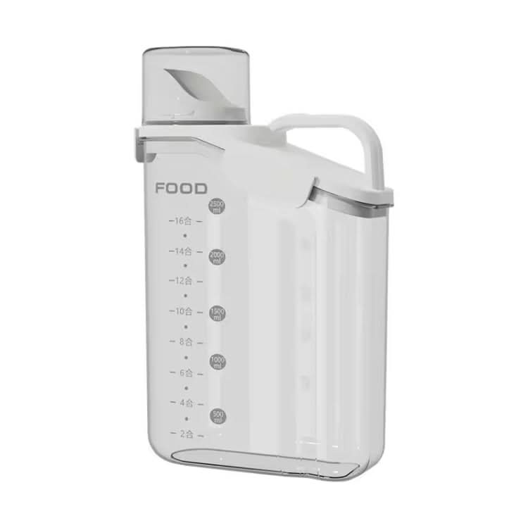 Plastic Sealed Grains Container Dry Food Storage Bin with Measuring Cup Pouring Spout Reluova