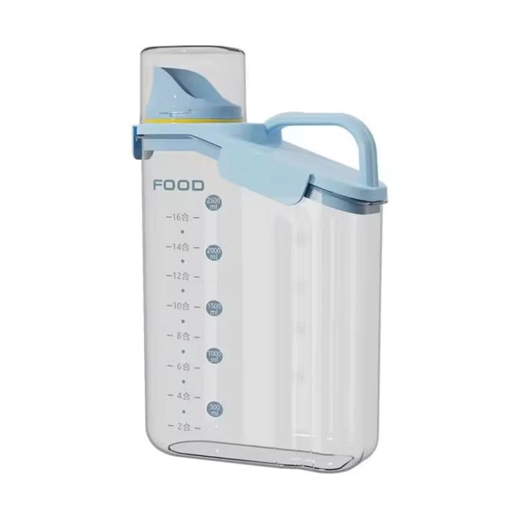 Plastic Sealed Grains Container Dry Food Storage Bin with Measuring Cup Pouring Spout Reluova