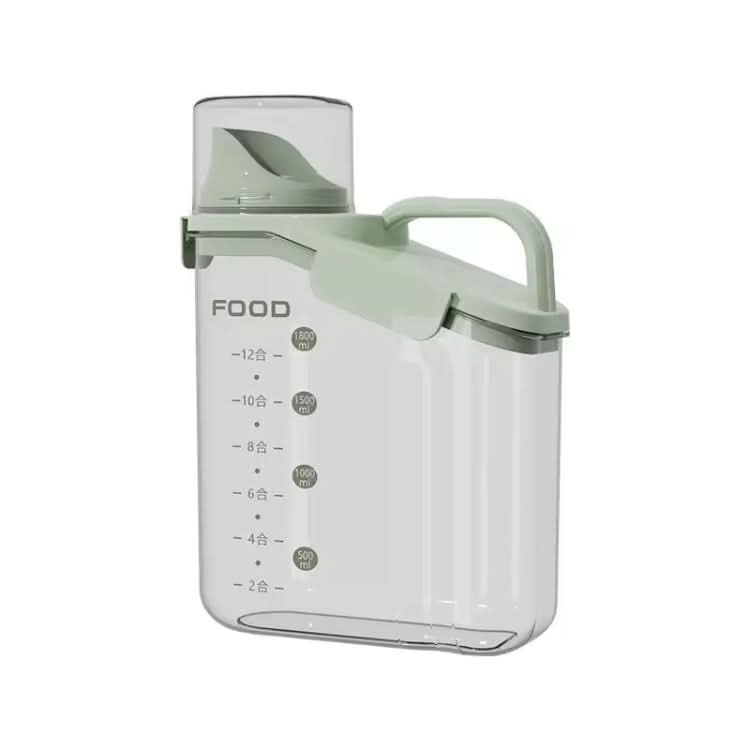 Plastic Sealed Grains Container Dry Food Storage Bin with Measuring Cup Pouring Spout Reluova